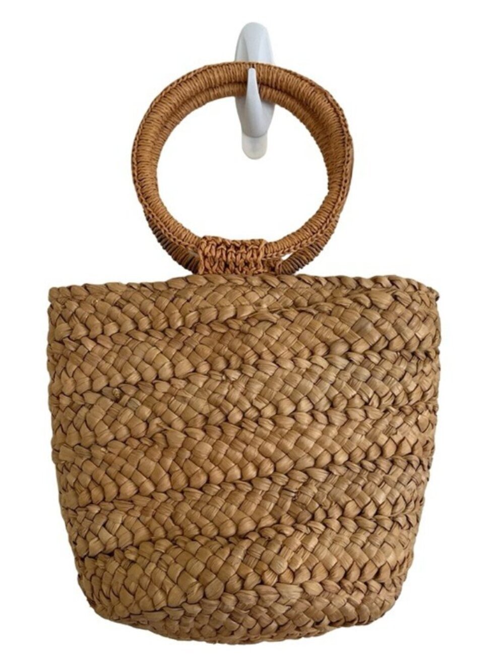L Space LSPACE Bella Woven Straw Mini Tote Bag in Natural